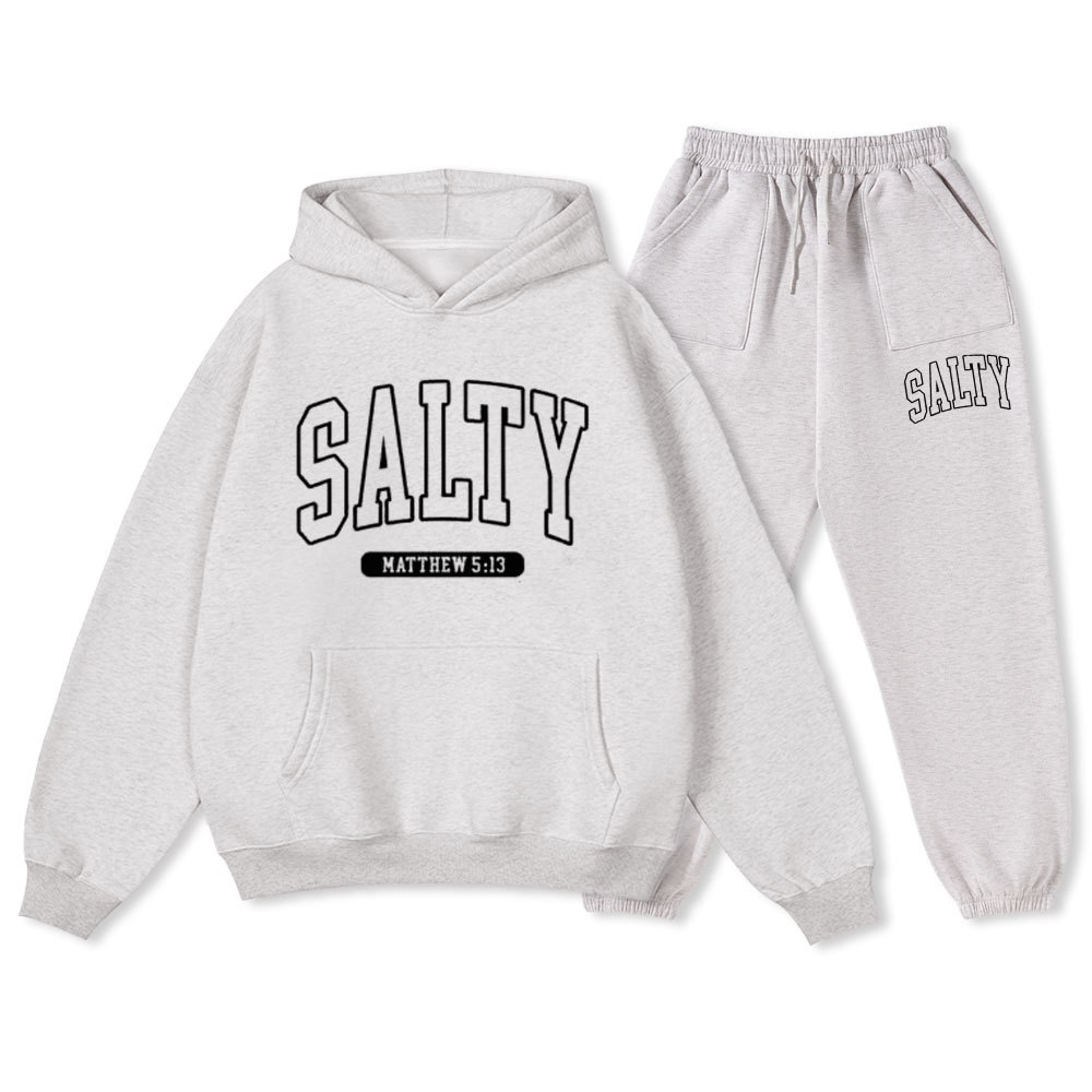 Salty Christian Fleece Hoodie Set
