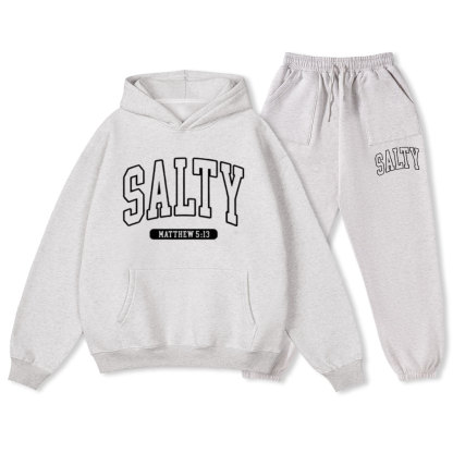 Salty Christian Fleece Hoodie Set