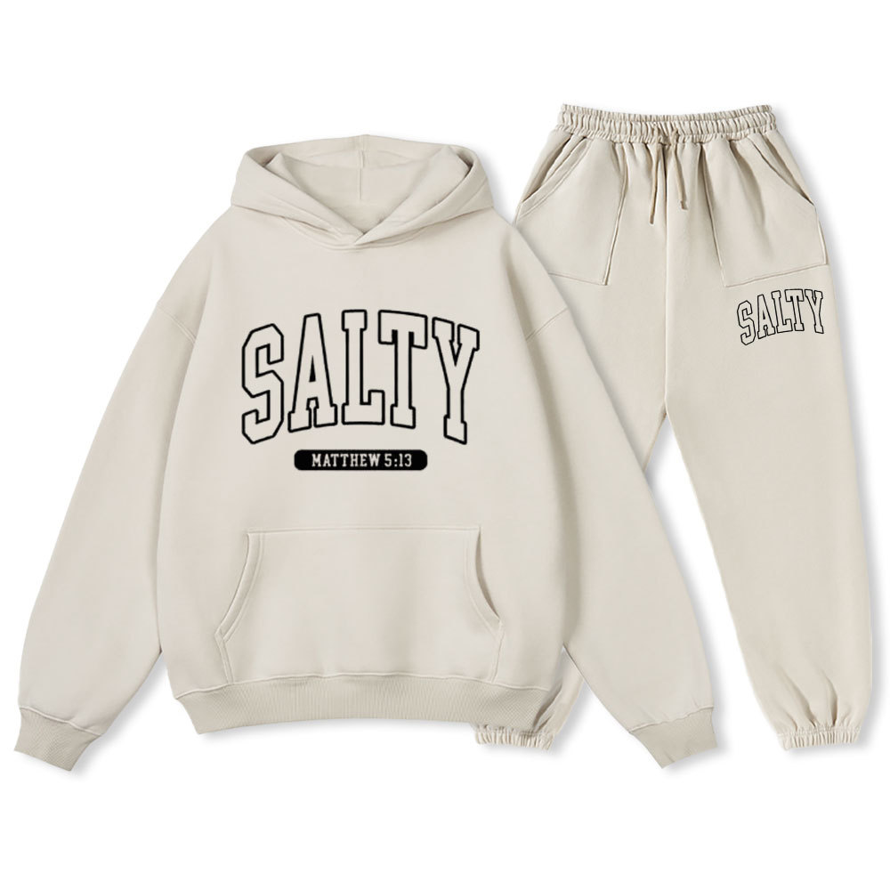 Salty Christian Fleece Hoodie Set