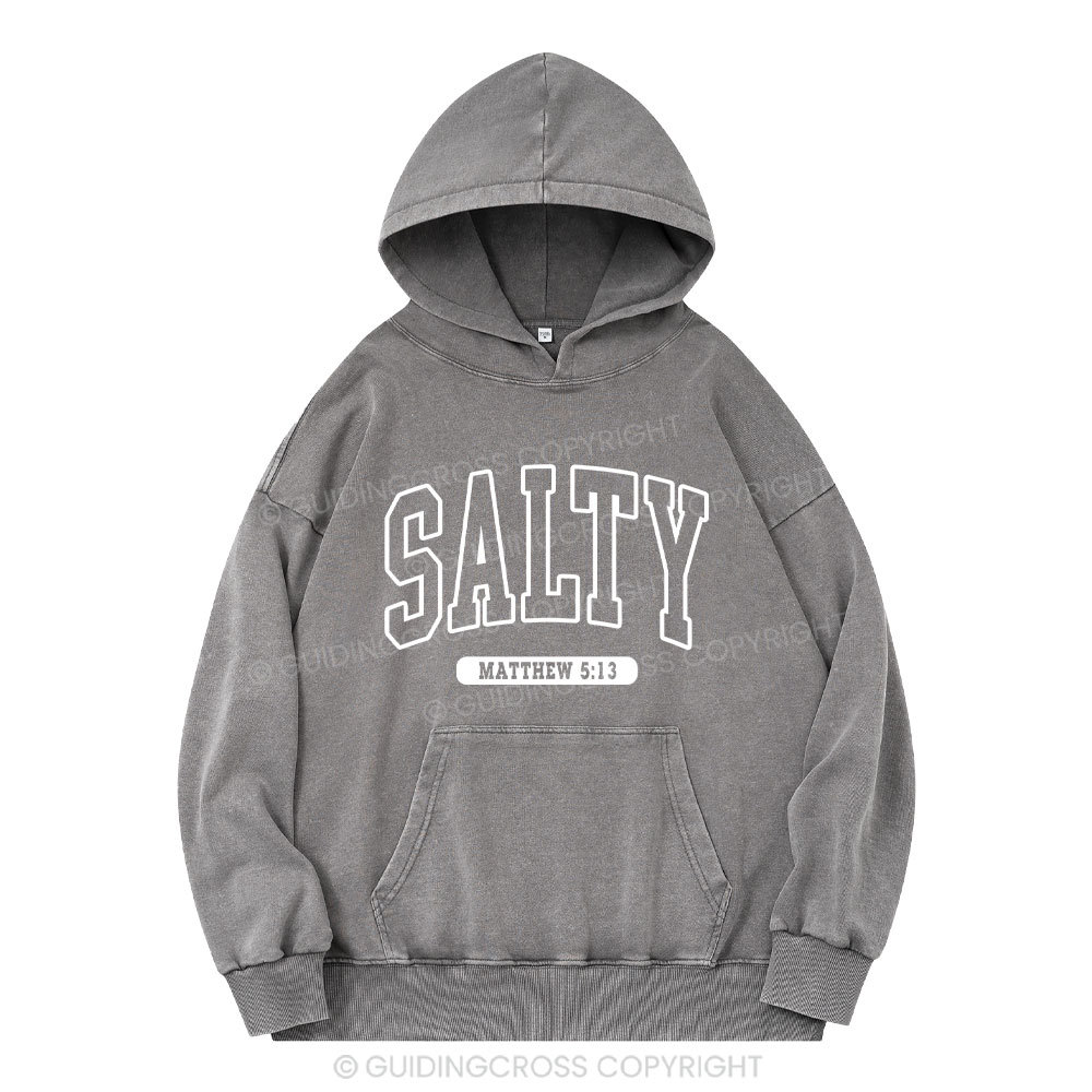 Salty Christian Washed Hoodie