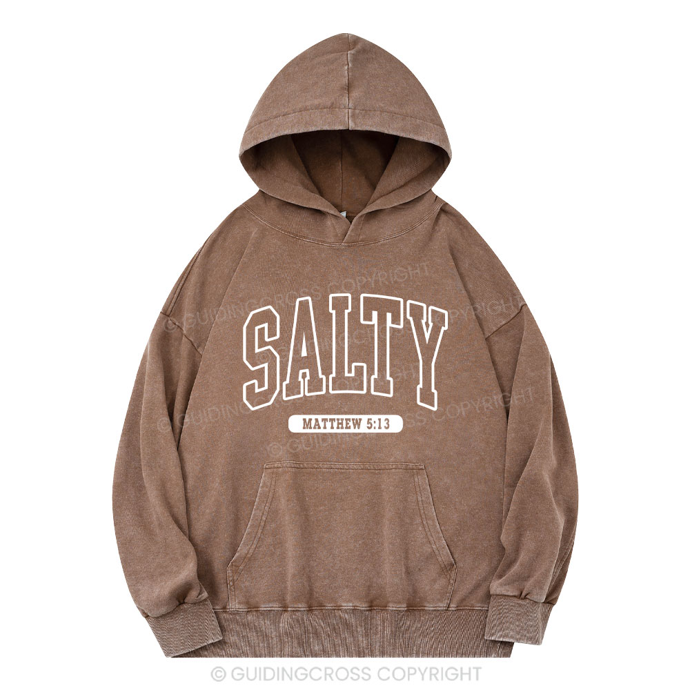 Salty Christian Washed Hoodie