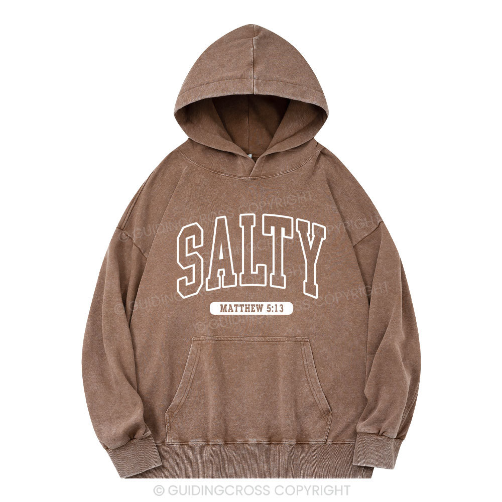Salty Christian Washed Hoodie