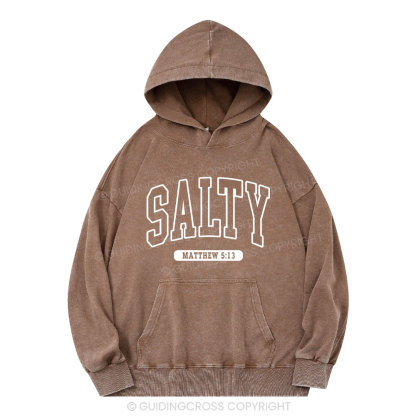 Salty Christian Washed Hoodie