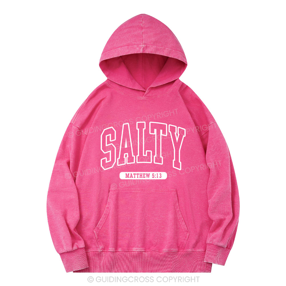 Salty Christian Washed Hoodie