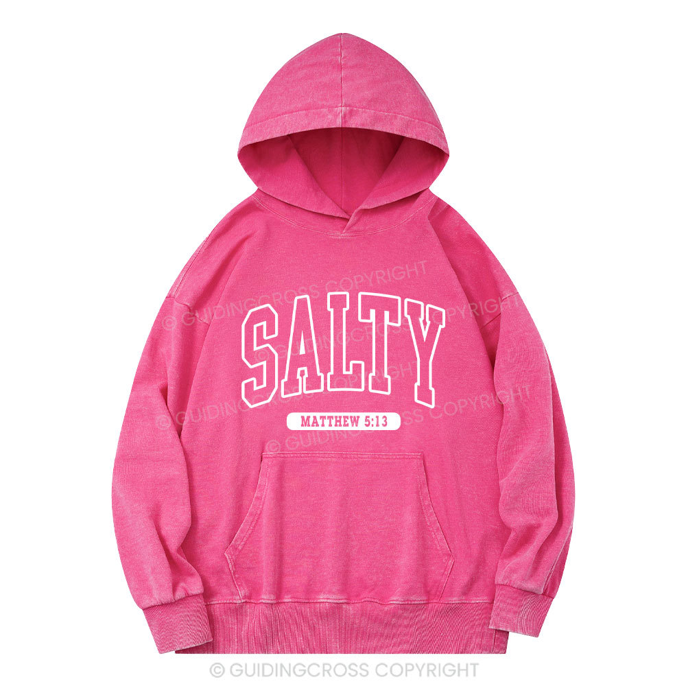 Salty Christian Washed Hoodie