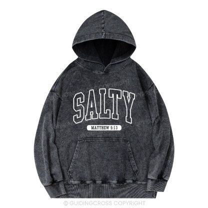Salty Christian Washed Hoodie