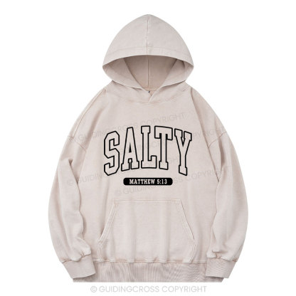 Salty Christian Washed Hoodie