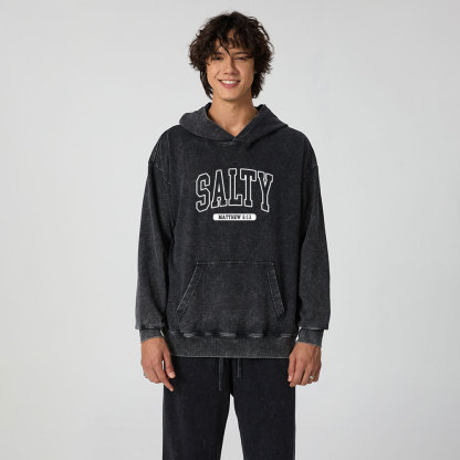 Salty Christian Washed Hoodie