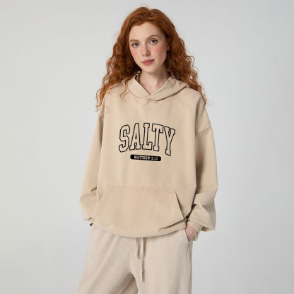Salty Christian Washed Hoodie