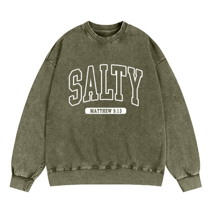 Salty Christian Washed Sweatshirt
