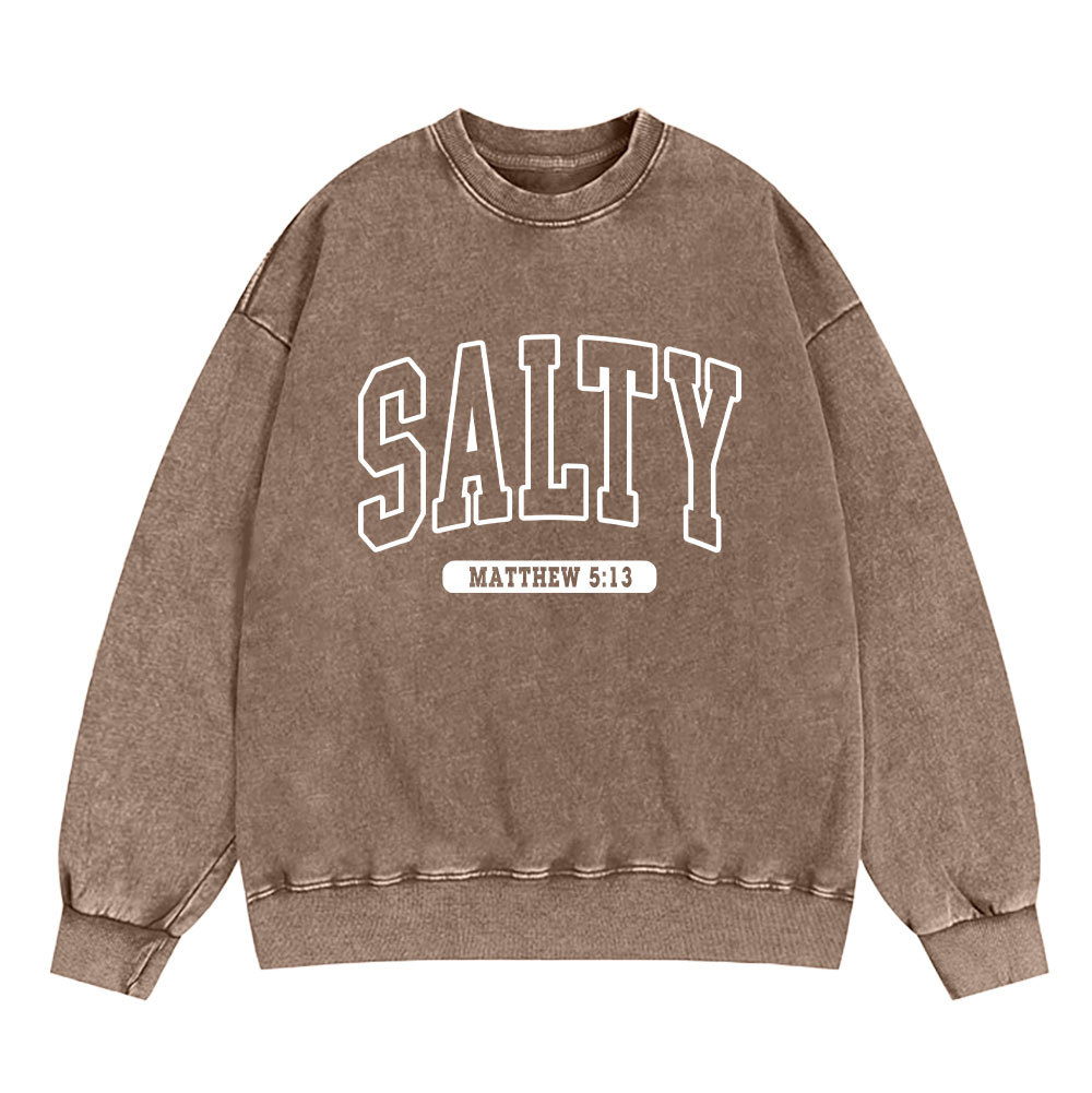 Salty Christian Washed Sweatshirt
