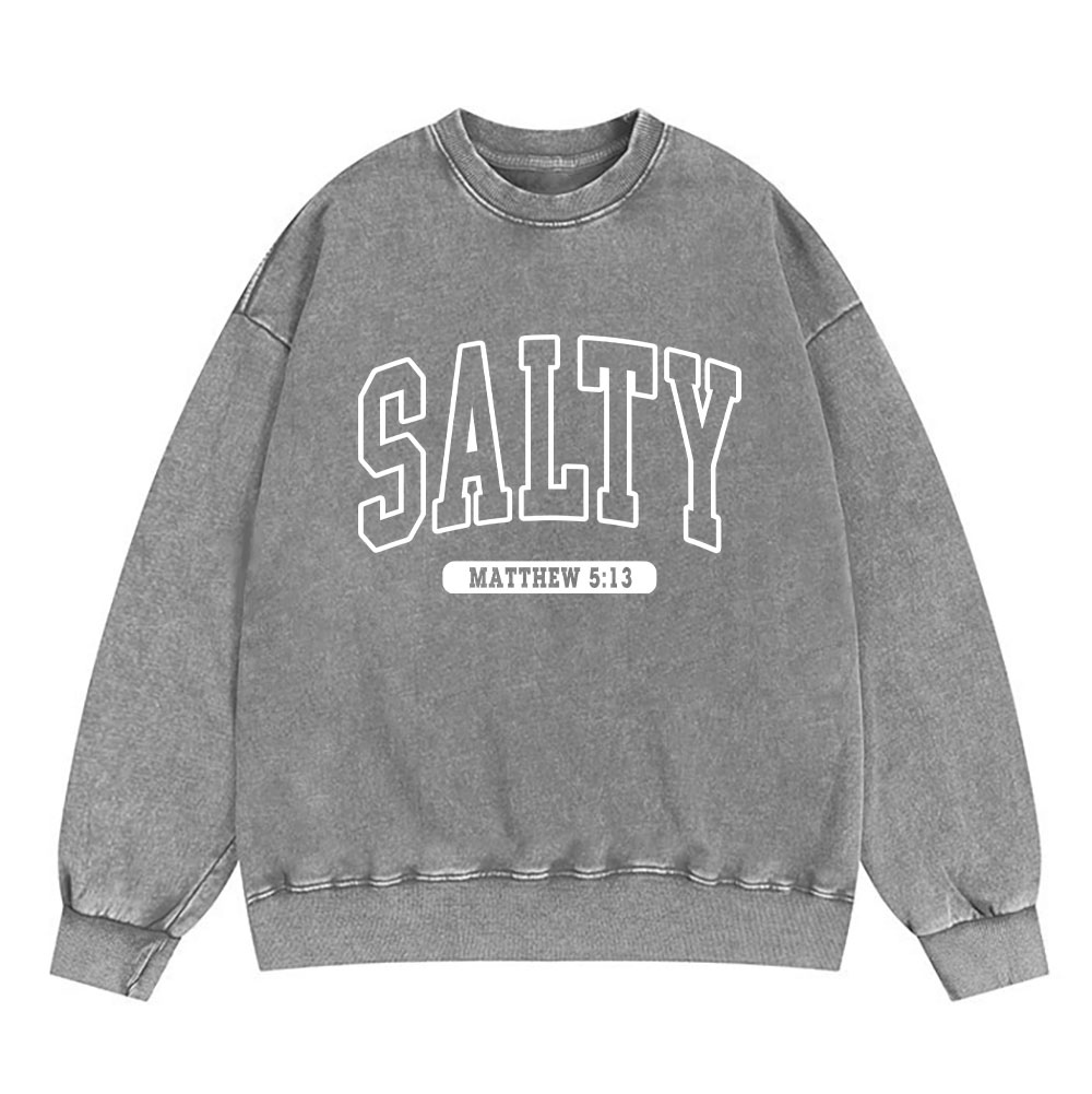 Salty Christian Washed Sweatshirt