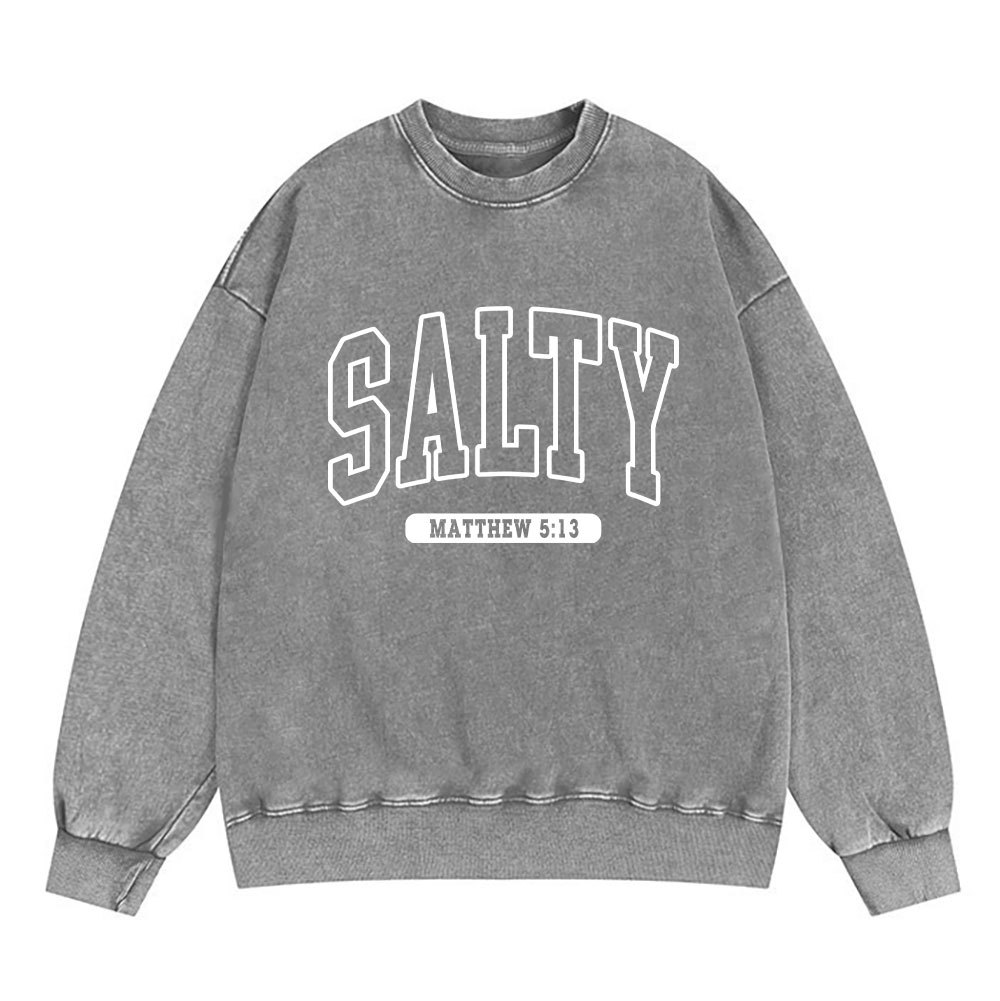 Salty Christian Washed Sweatshirt