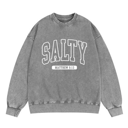 Salty Christian Washed Sweatshirt