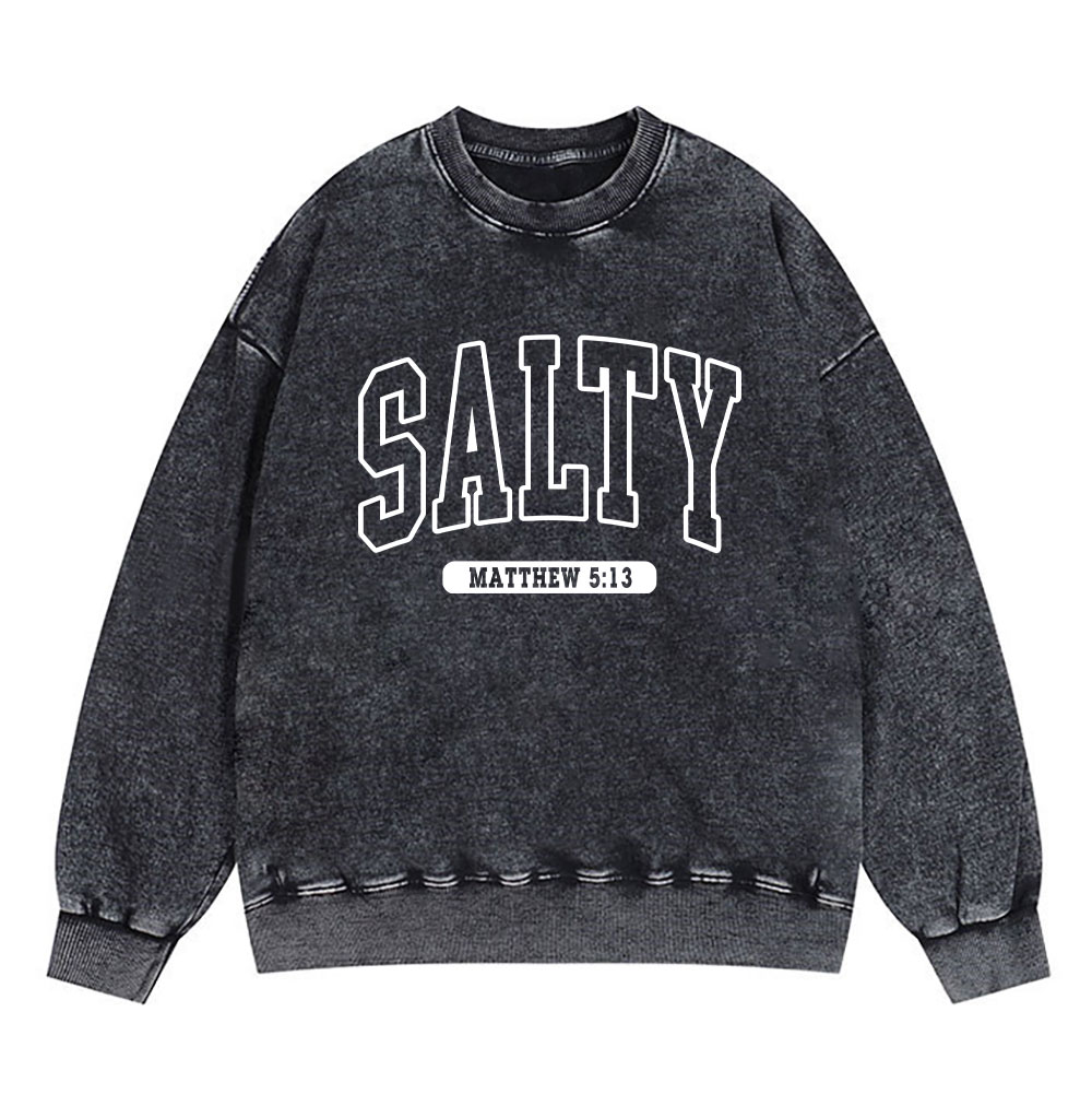 Salty Christian Washed Sweatshirt