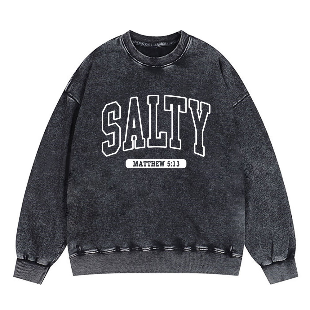 Salty Christian Washed Sweatshirt