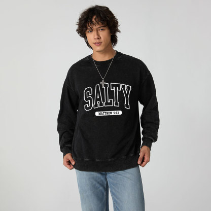 Salty Christian Washed Sweatshirt