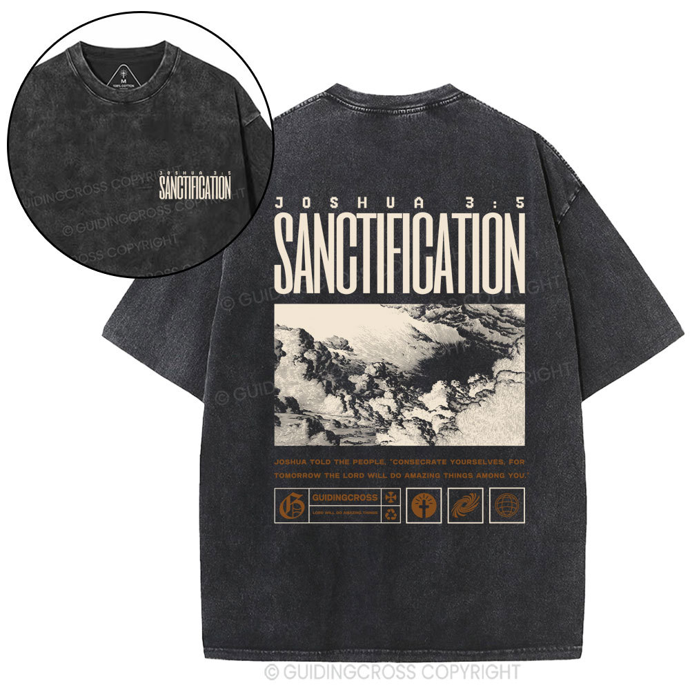 Sanctification Christian Washed T-Shirt