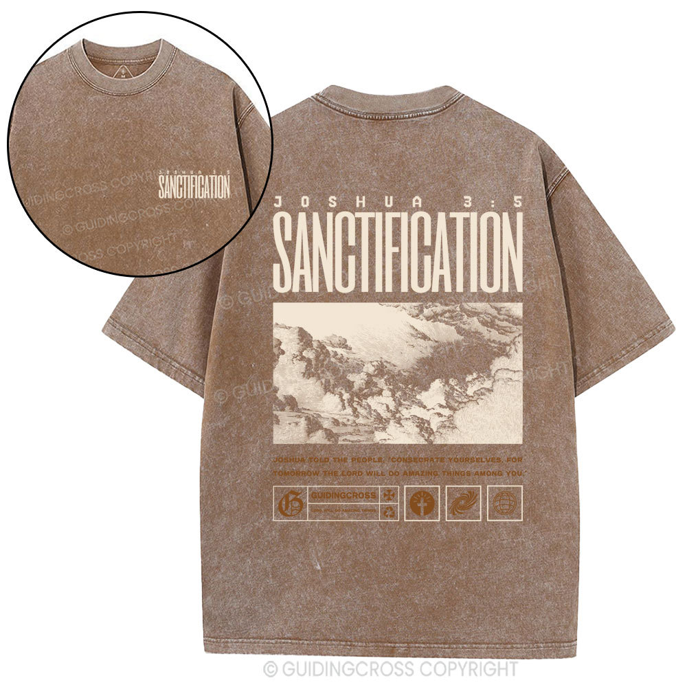 Sanctification Christian Washed T-Shirt
