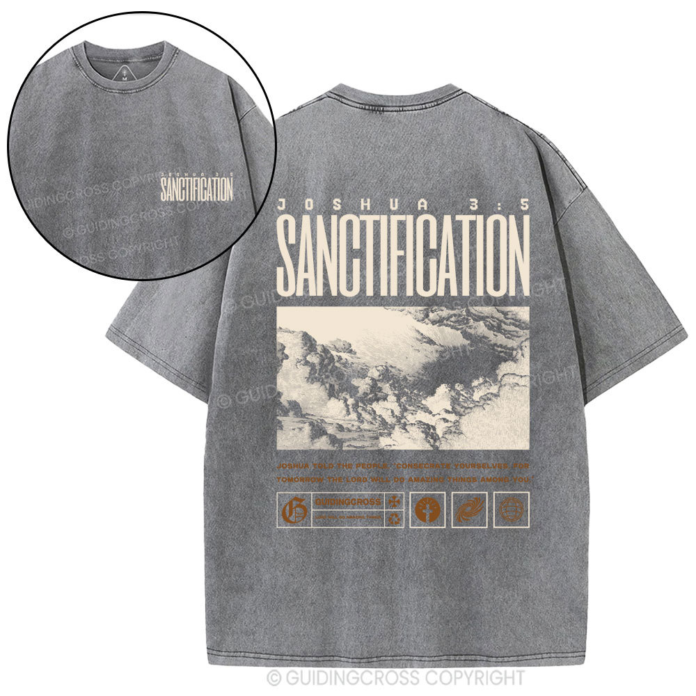 Sanctification Christian Washed T-Shirt