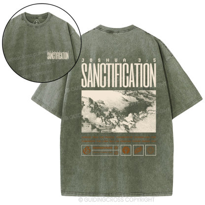 Sanctification Christian Washed T-Shirt