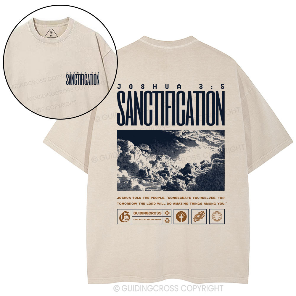 Sanctification Christian Washed T-Shirt