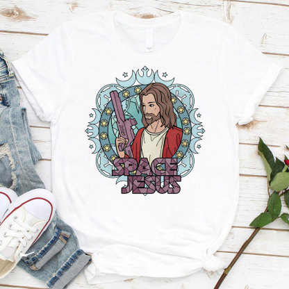 Sapce Jesus Christian T-Shirt