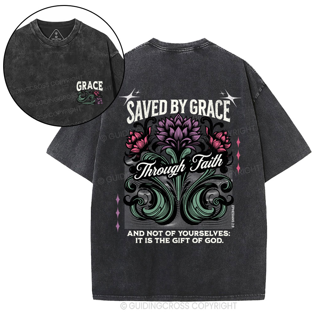 Save By Grace Christian Washed T-Shirt