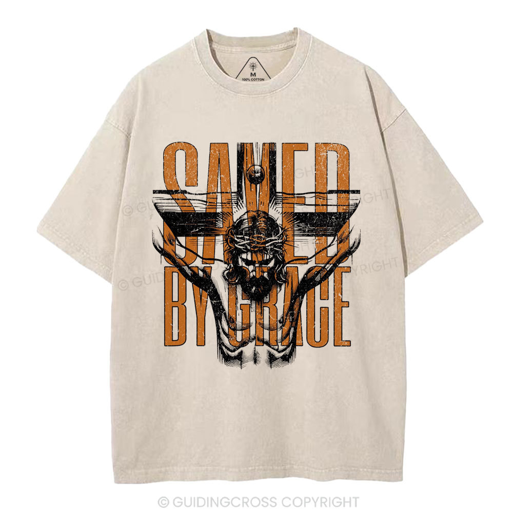 Save By Grace Christian Washed T-Shirt