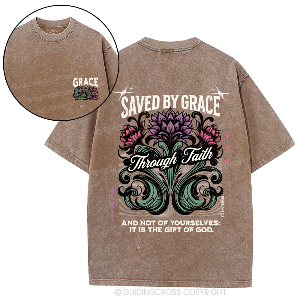 Save By Grace Christian Washed T-Shirt