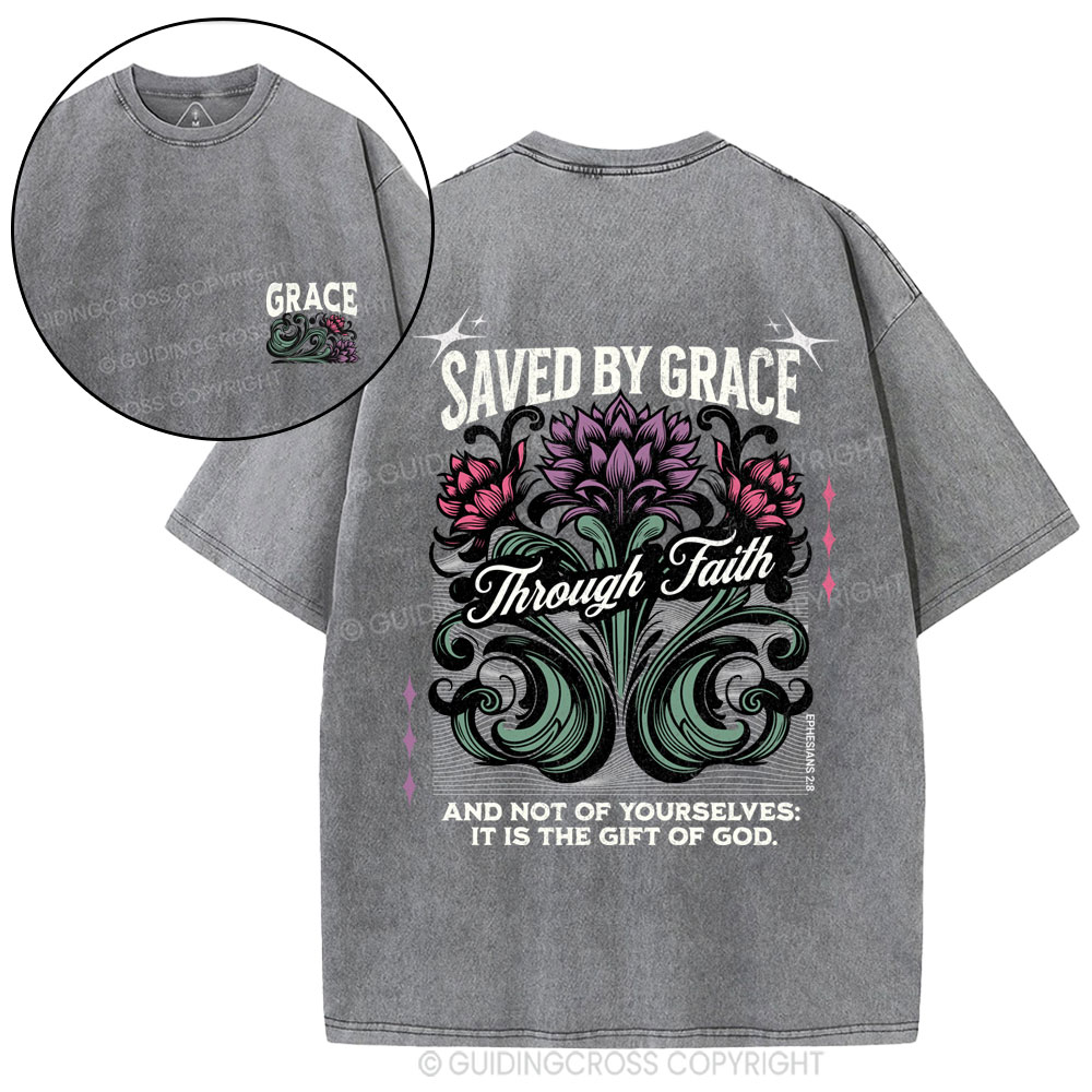 Save By Grace Christian Washed T-Shirt