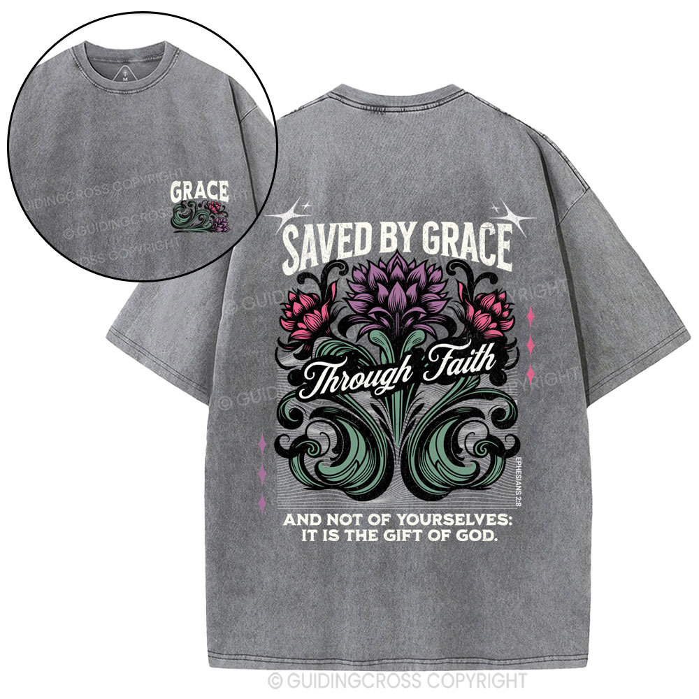 Save By Grace Christian Washed T-Shirt