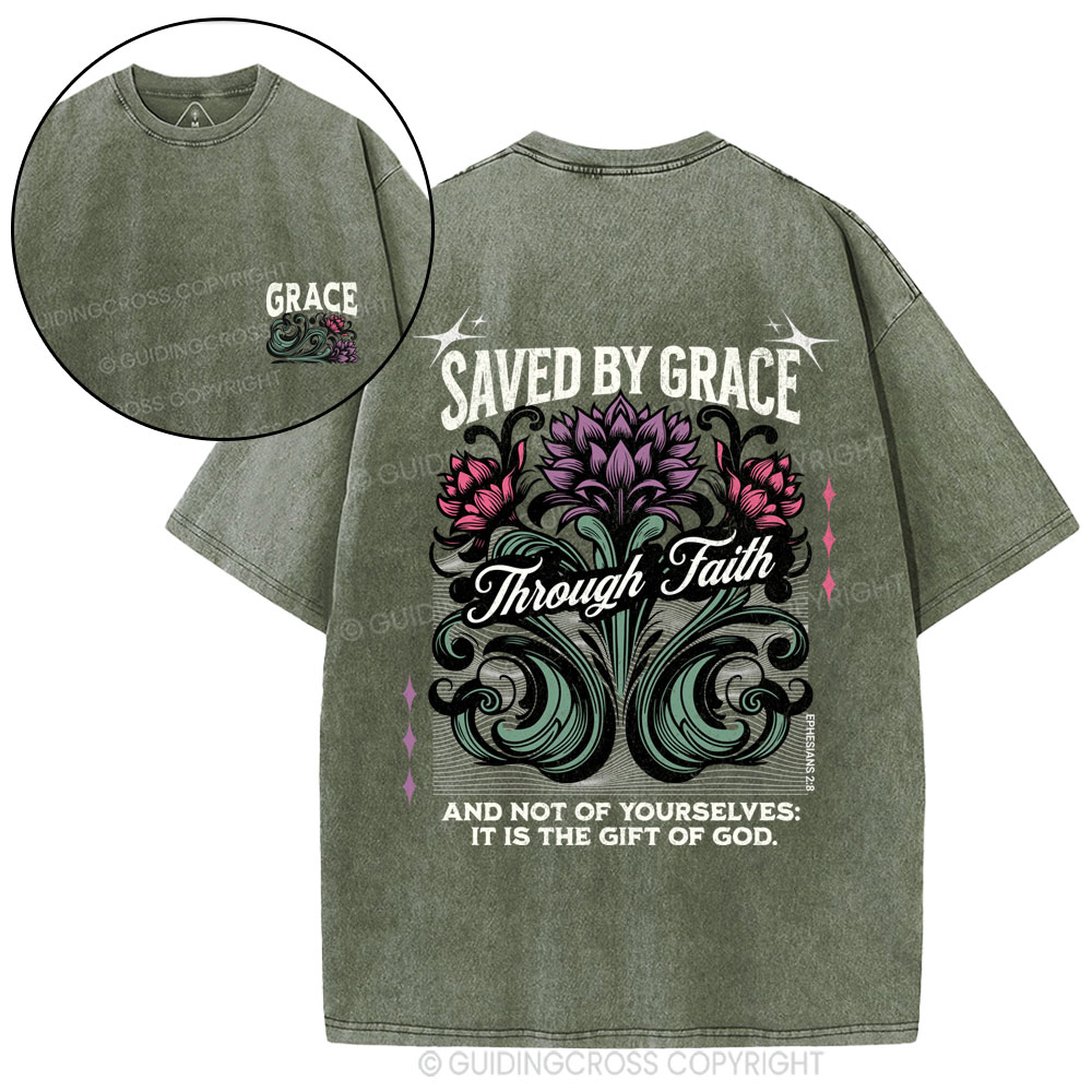 Save By Grace Christian Washed T-Shirt