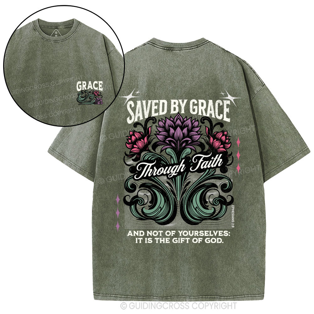 Save By Grace Christian Washed T-Shirt