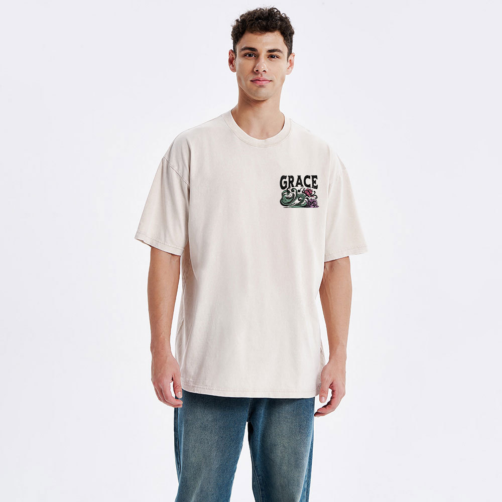 Saved By Grace Christian Washed T-Shirt
