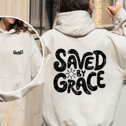 Saved By Grace Christian Fleece Hoodie Set