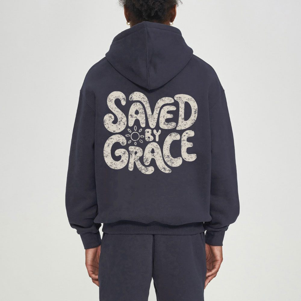 Saved By Grace Christian Fleece Hoodie Set