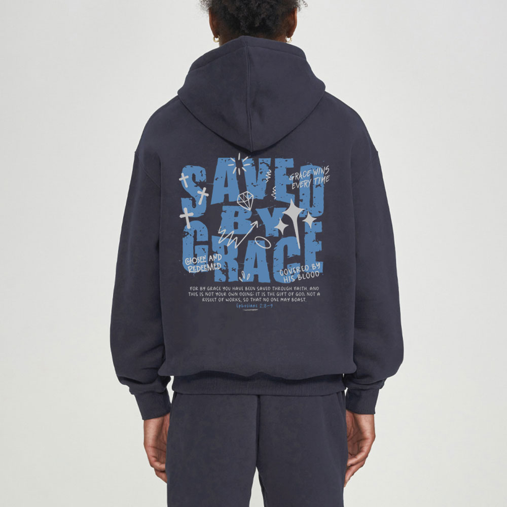 Saved By Grace Christian Fleece hoodie Set