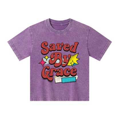 Saved By Grace Kid Washed T-Shirt