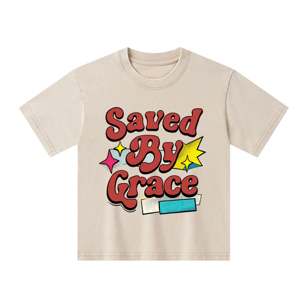 Saved By Grace Kid Washed T-Shirt