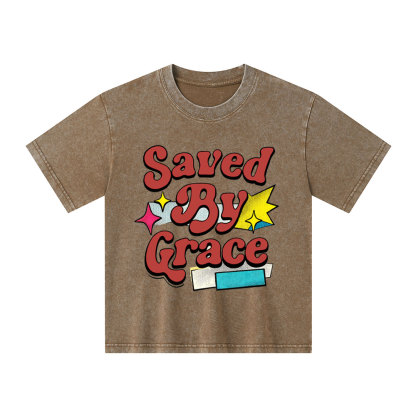 Saved By Grace Kid Washed T-Shirt