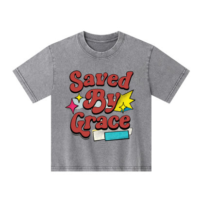 Saved By Grace Kid Washed T-Shirt