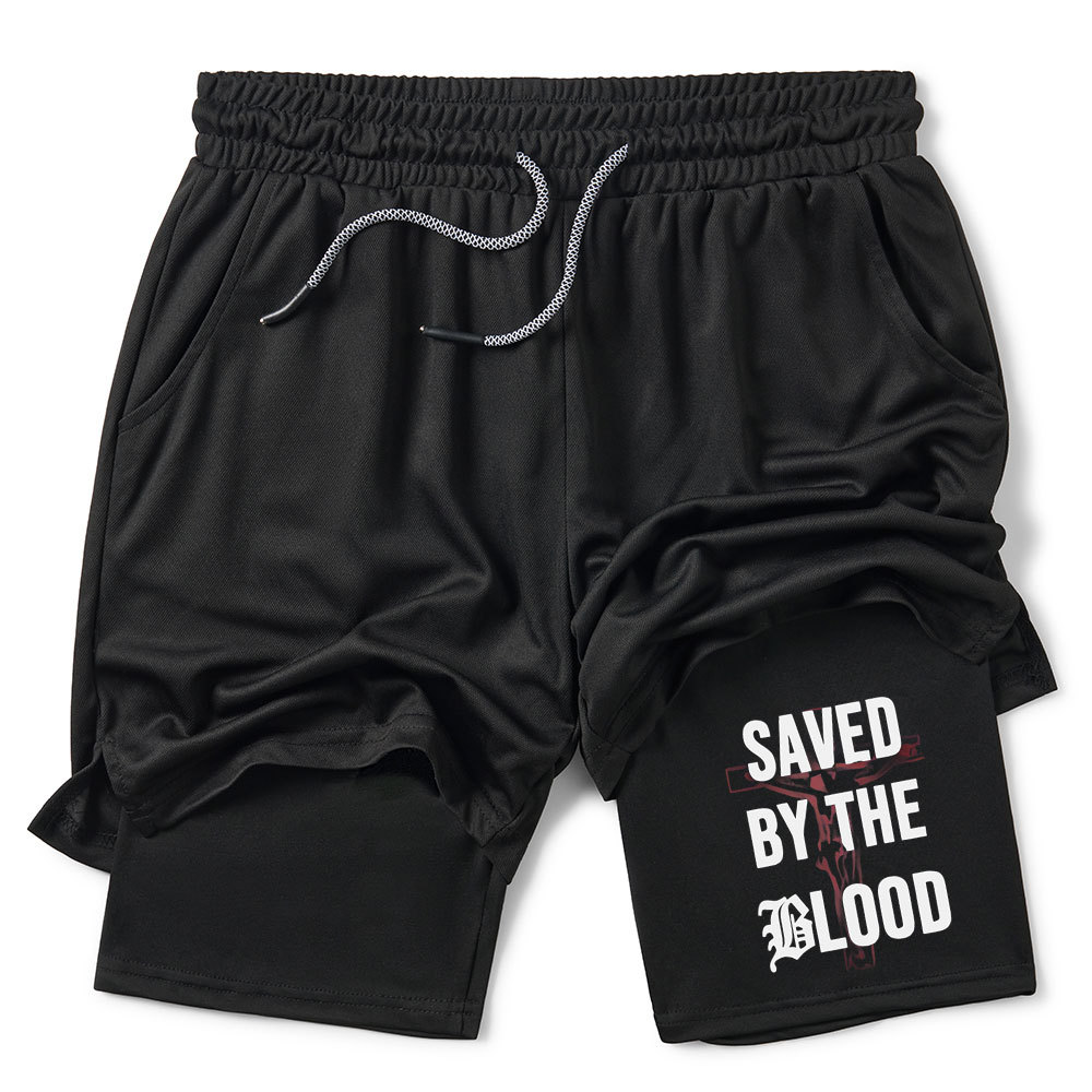 Saved By The Blood Christian Performance Short
