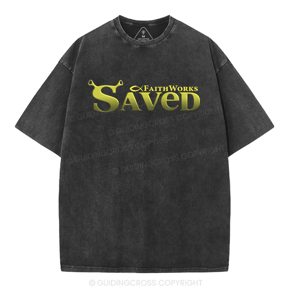 Saved Christian Washed T-Shirt