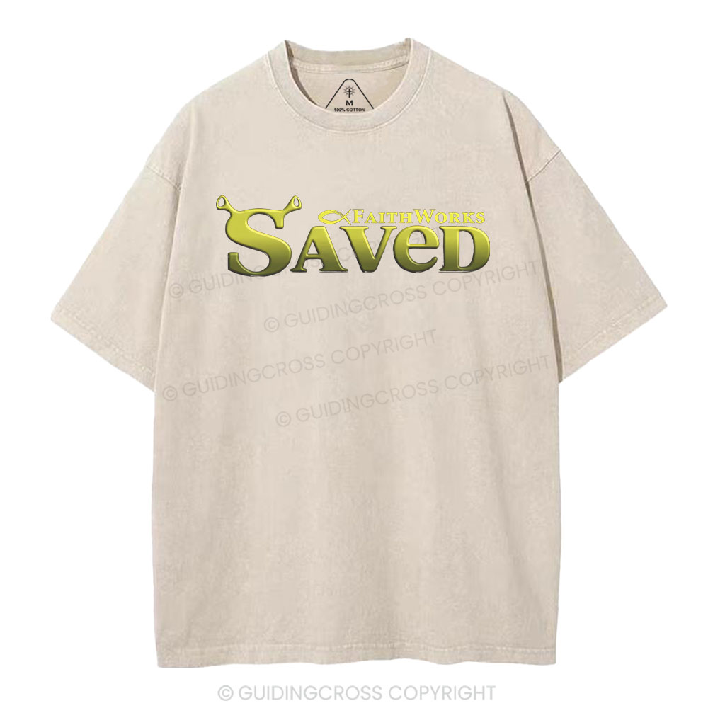 Saved Christian Washed T-Shirt