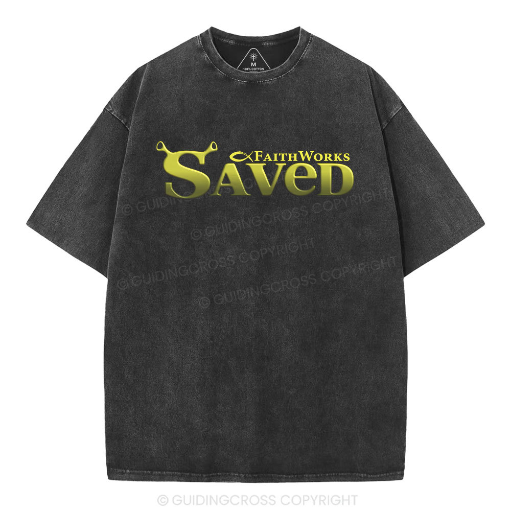 Saved Christian Washed T-Shirt