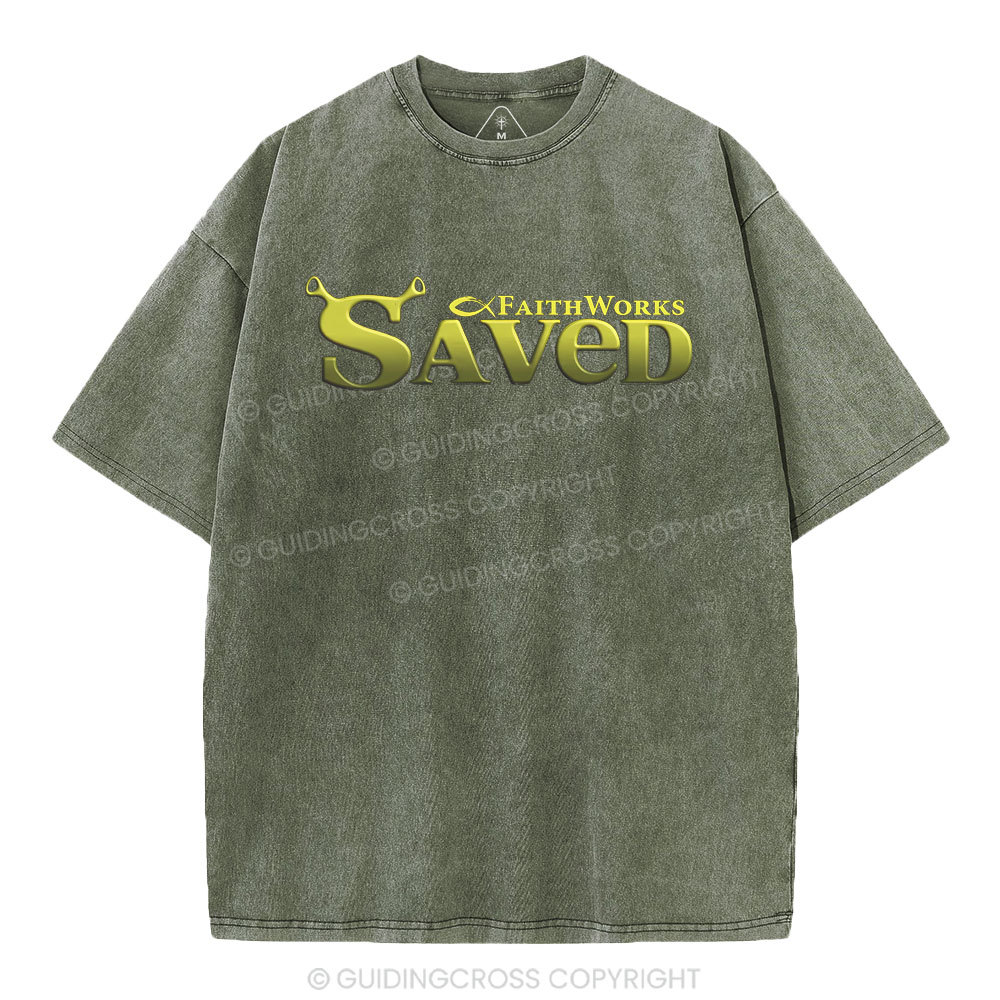Saved Christian Washed T-Shirt