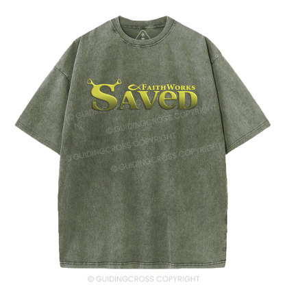 Saved Christian Washed T-Shirt