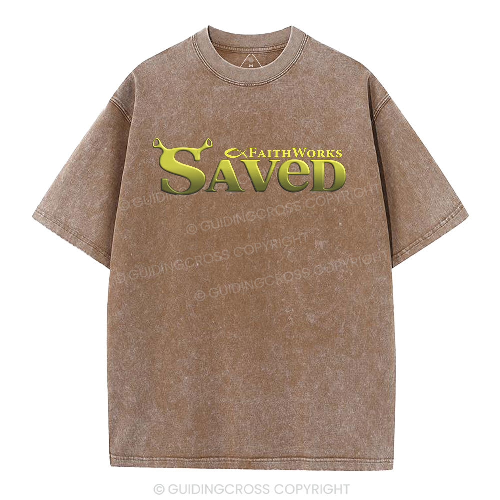 Saved Christian Washed T-Shirt