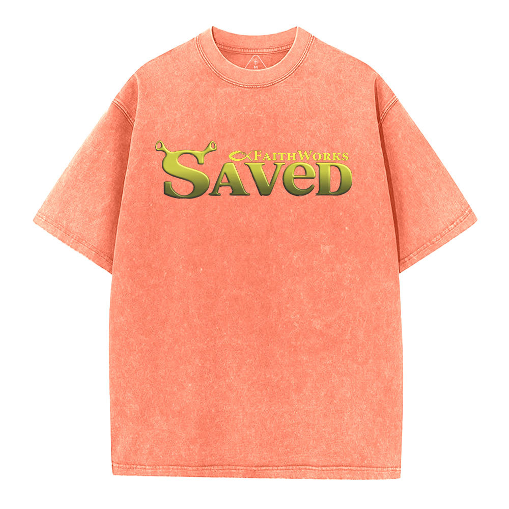 Saved Christian Washed T-Shirt